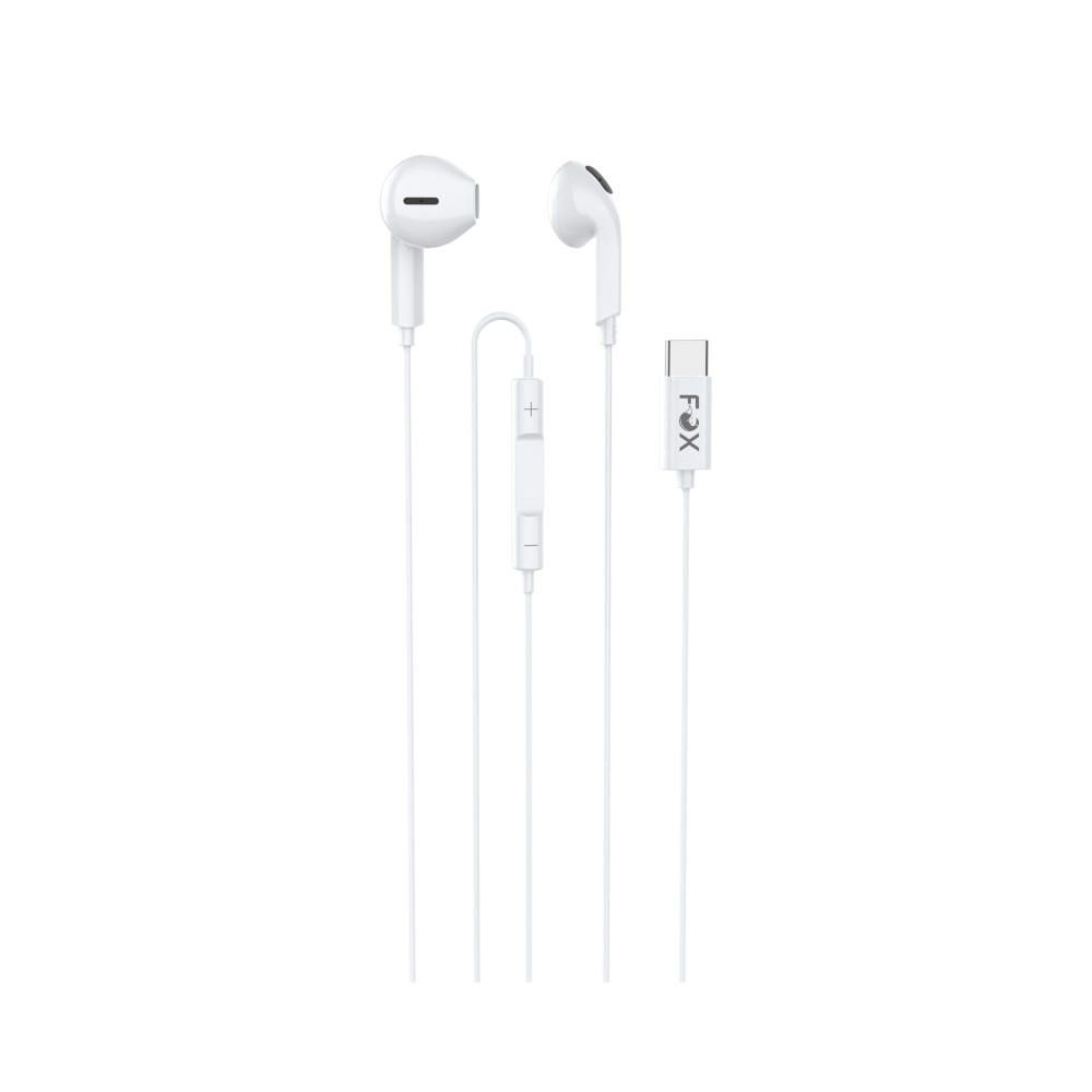 หูฟัง FOX Earbuds with Mic. Type-C FOX-G5 White
