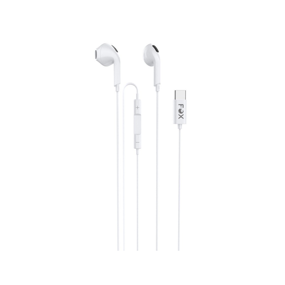 หูฟัง FOX Earbuds with Mic. Type-C FOX-G5 White