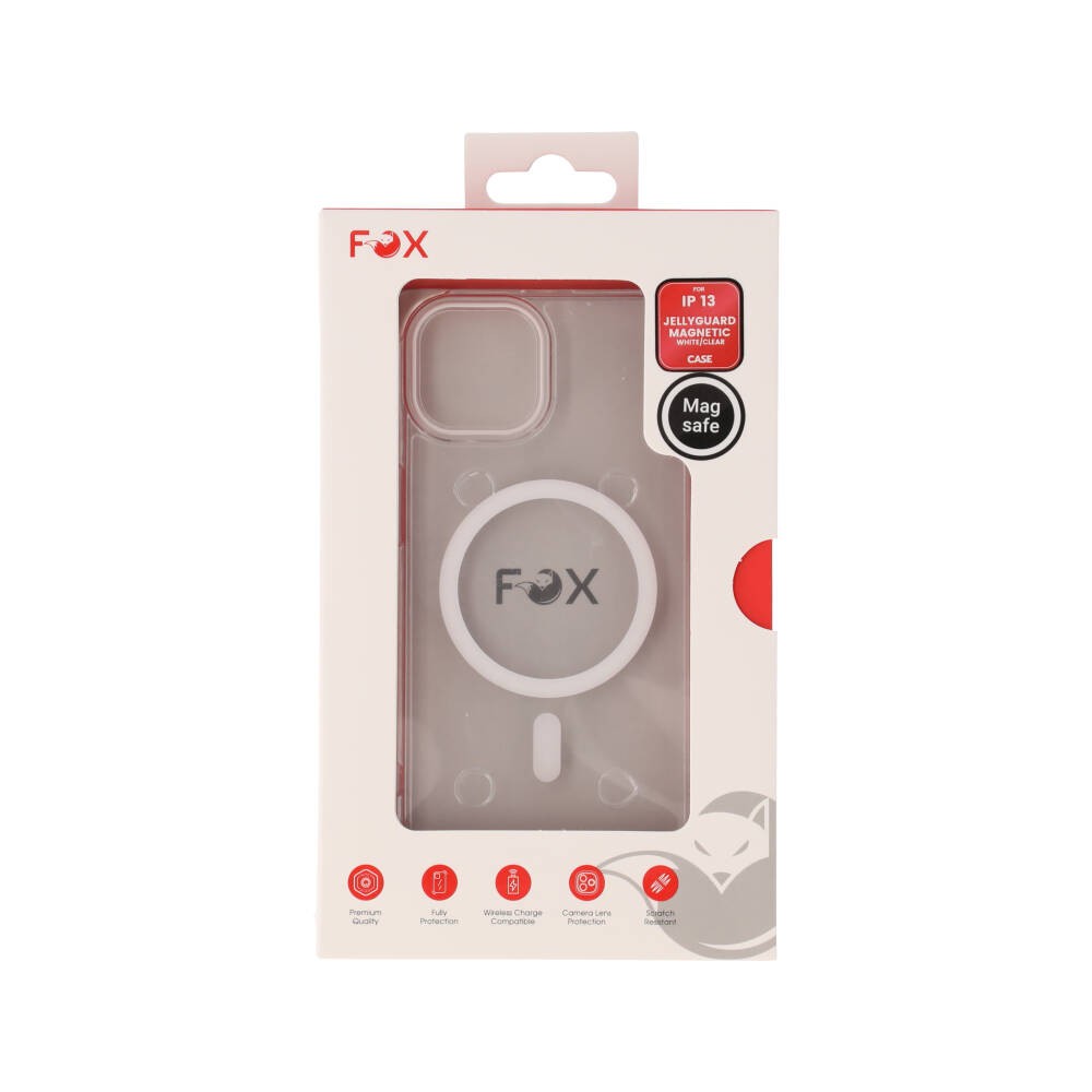 เคส FOX iPhone 13 JellyGuard Magnetic Hybrid White/Clear