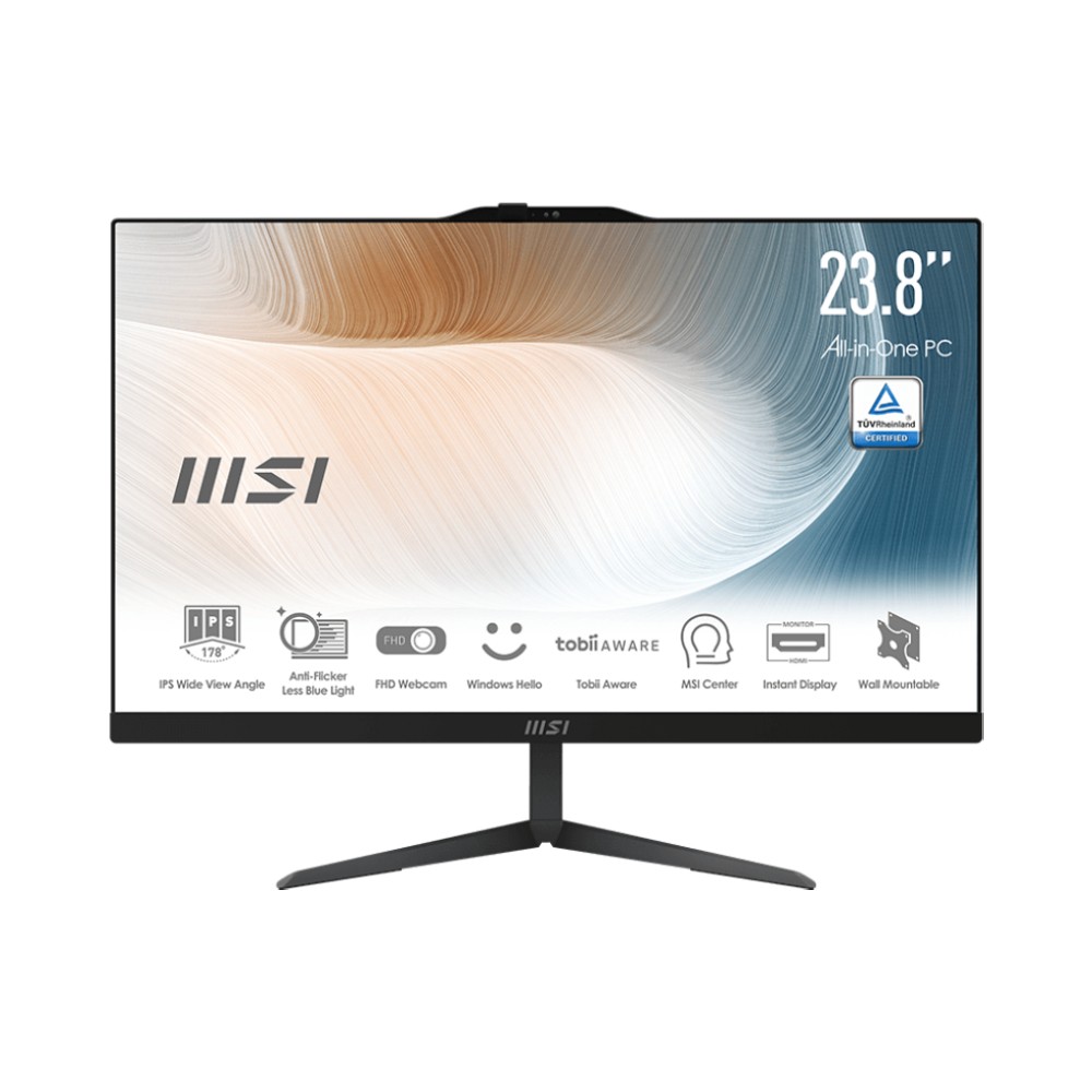 MSI DESKTOP AIO Modern AM242 12M-1004XTH Black