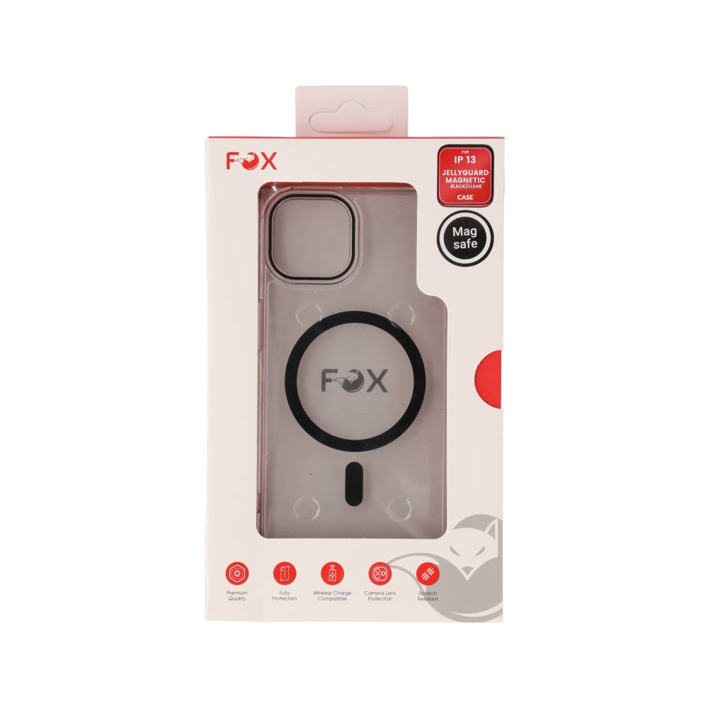 เคส FOX iPhone 13 JellyGuard Magnetic Hybrid Black/Clear
