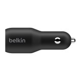 Belkin Car Charger 2 USB-C (36W) Black (CCB002btBK)
