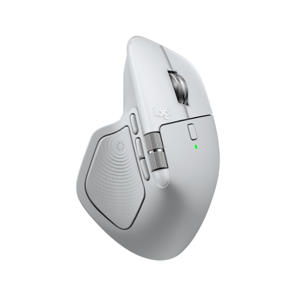 เมาส์ไร้สาย Logitech Bluetooth Mouse MX Master 4 for Mac White Silver