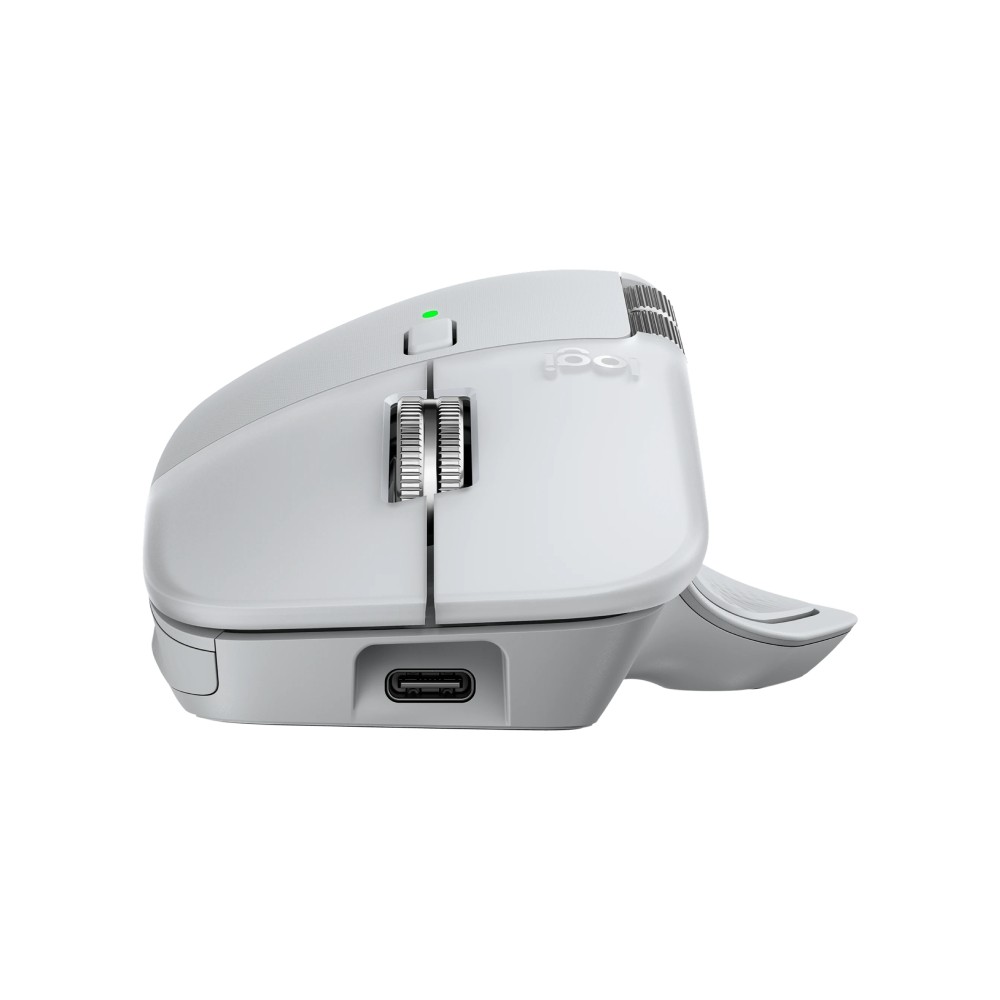 เมาส์ไร้สาย Logitech Bluetooth Mouse MX Master 4 for Mac White Silver