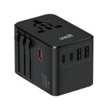 หัวแปลงปลั๊กไฟ Uvolt Universal Travel 70W Dual UVTA-09 Black