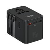 หัวแปลงปลั๊กไฟ Uvolt Universal Travel 45W Dual UVTA-08 Black