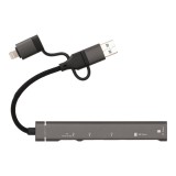 QPLUS USB Type-C Hub 5-in-1 Multifunction Converter Gray