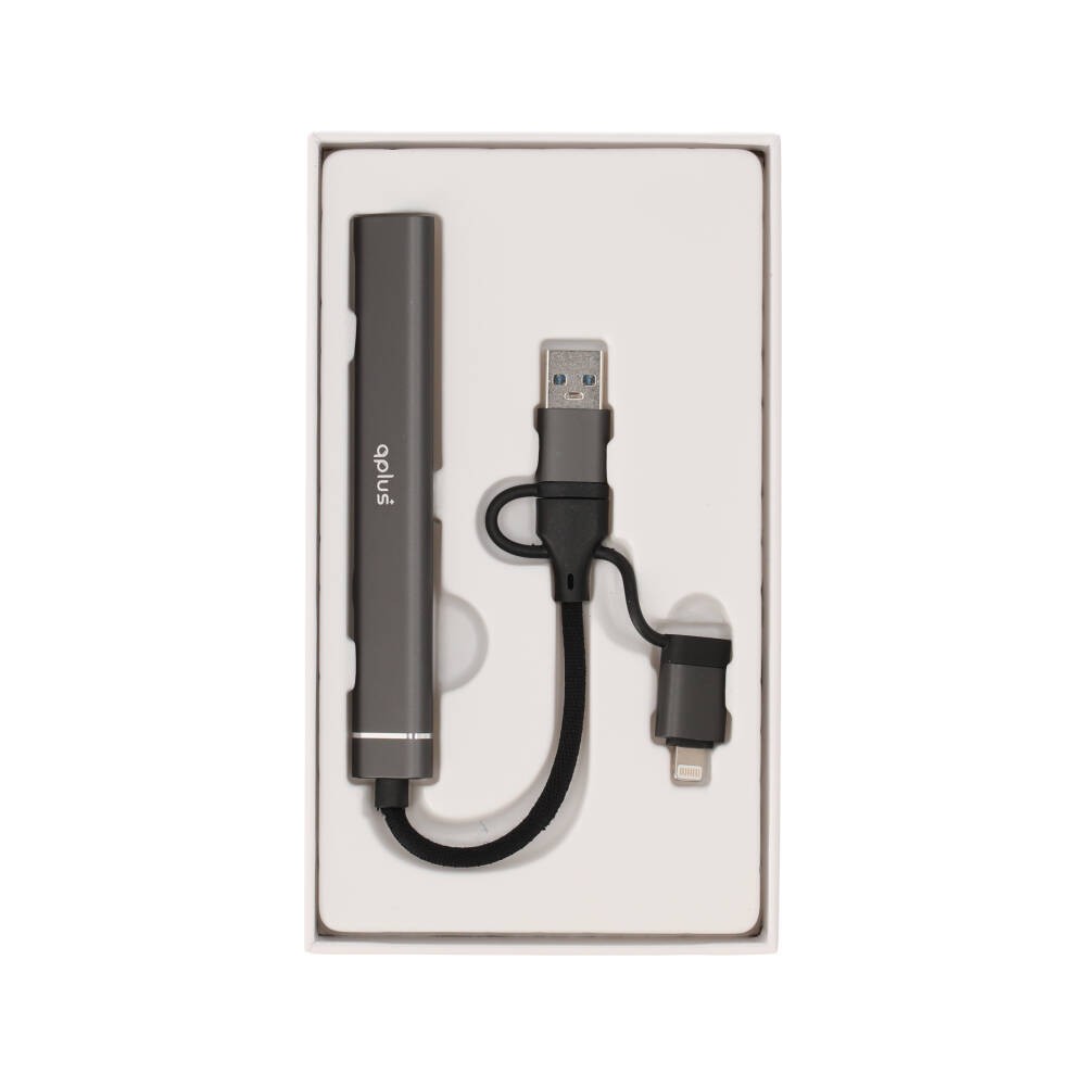 QPLUS USB Type-C Hub 5-in-1 Multifunction Converter Gray