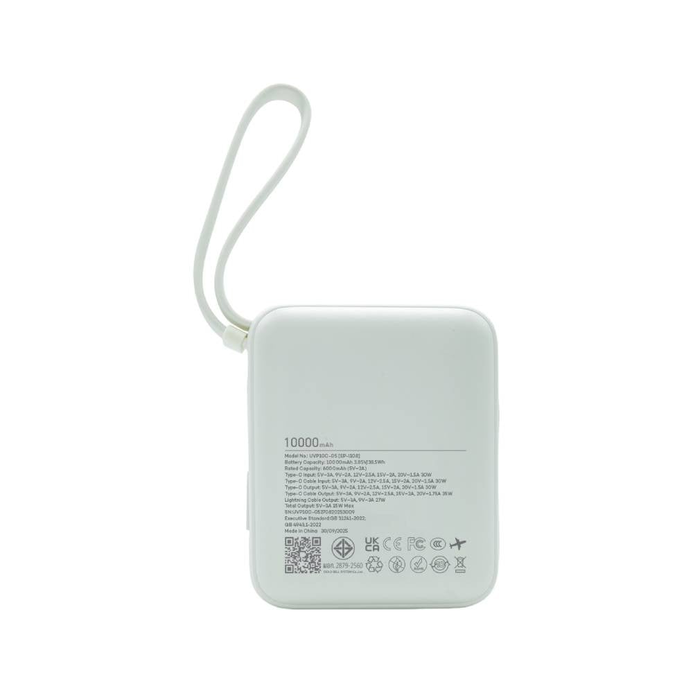 พาวเวอร์แบงค์ UVolt 10000 mAh Super Mini Fast Charging 35W UVP10C-05 Silver (CCC)