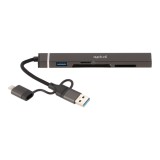QPLUS USB Type-C Hub 6-in-1 Multifunction Converter Gray