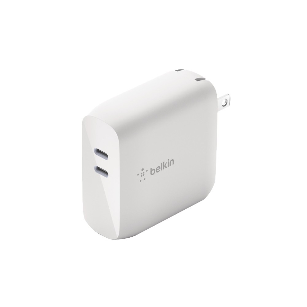 Belkin Wall USB Charger 2 USB-C (68W) Boost Charge White (WCH003dqWH)