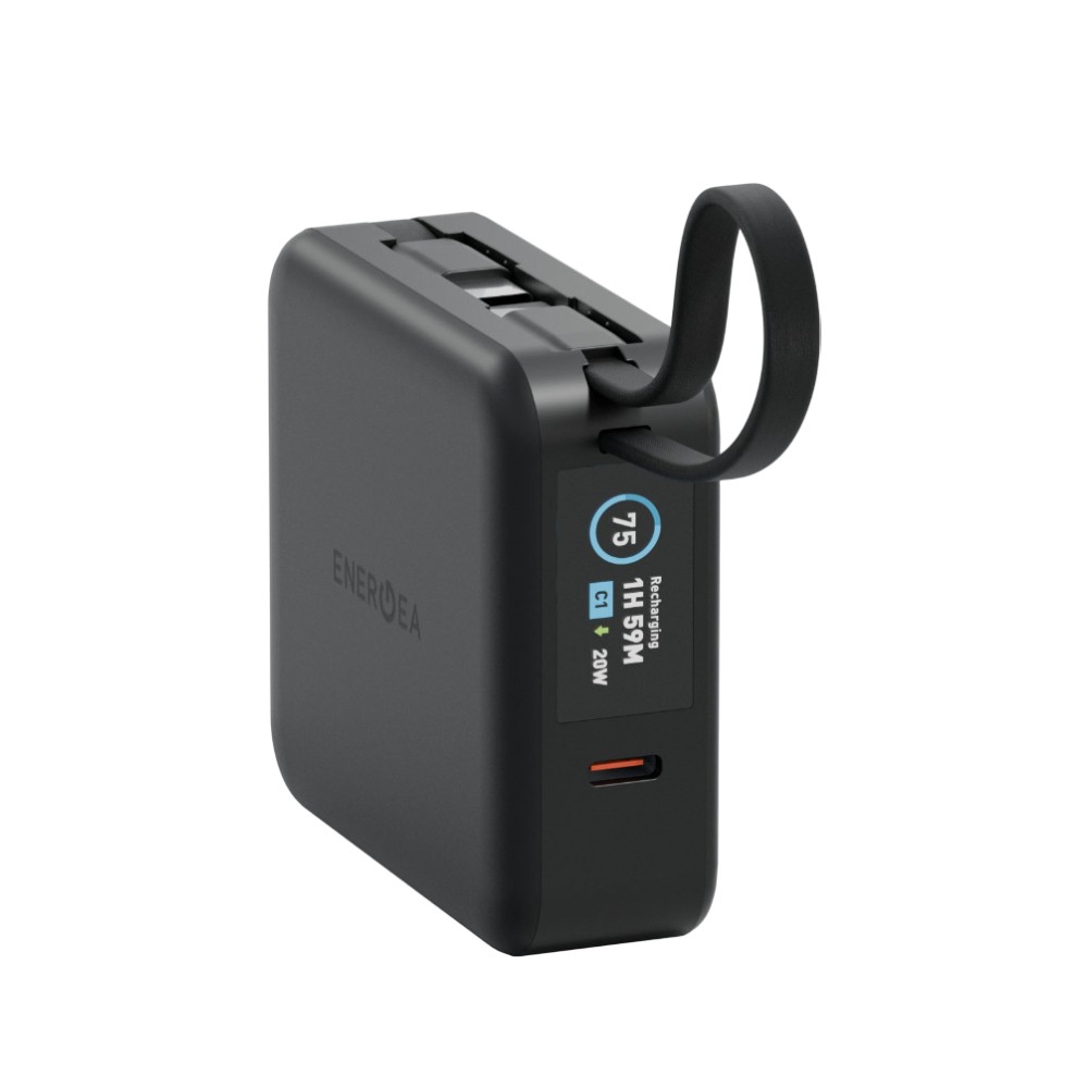 พาวเวอร์แบงค์ Energea 10000 mAh Wireless Built-in Cable Magpac Mini Plus Black (CCC)