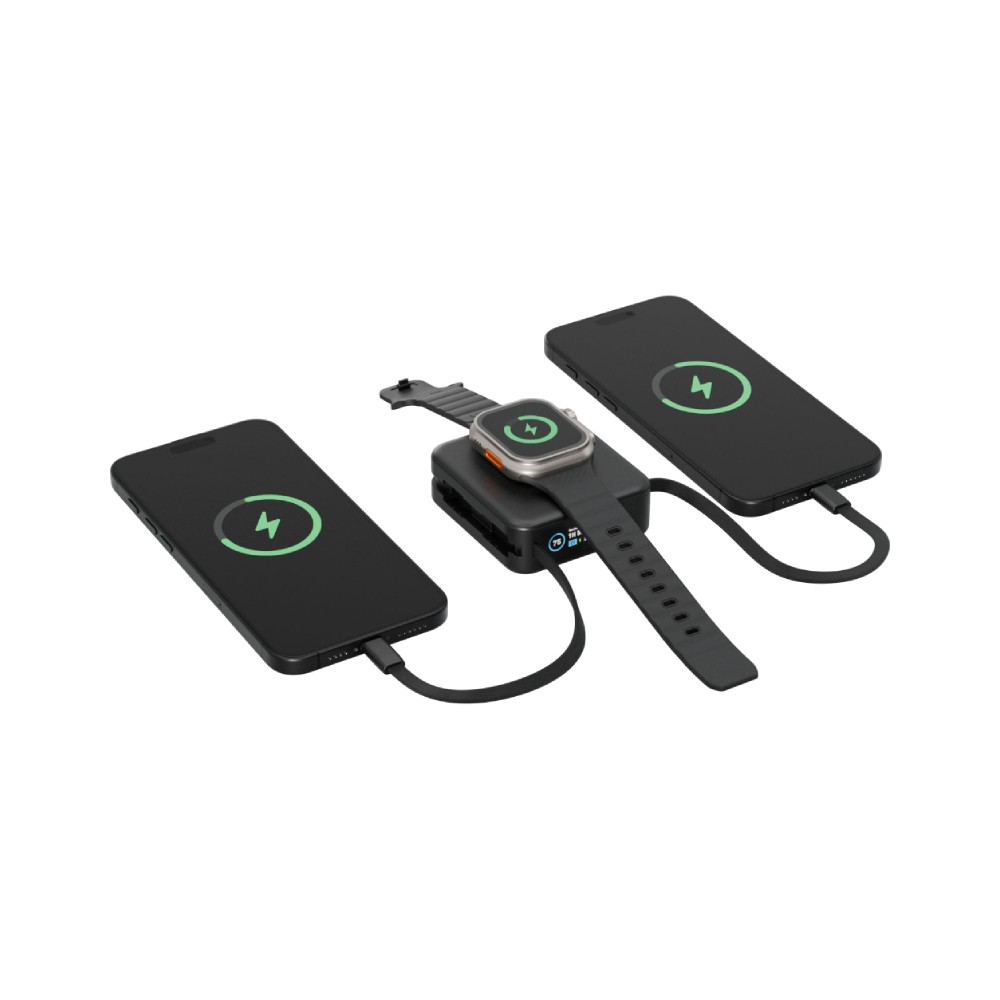 พาวเวอร์แบงค์ Energea 10000 mAh Wireless Built-in Cable Magpac Mini Plus Black (CCC)