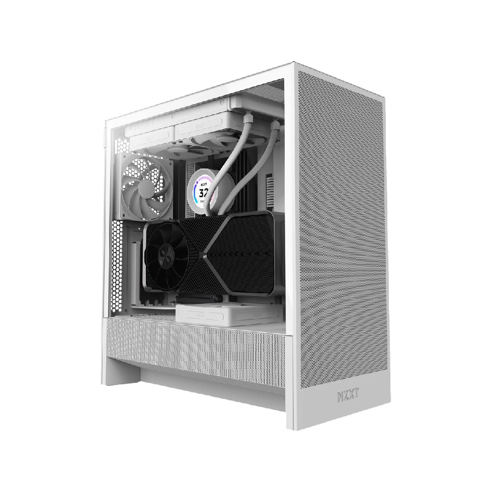 เคสคอมพิวเตอร์ NZXT H5 FLOW 2024 White (CC-H52FW-01)