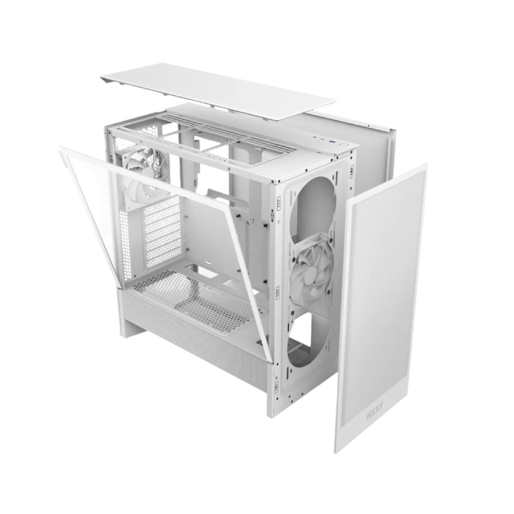 เคสคอมพิวเตอร์ NZXT H5 FLOW 2024 White (CC-H52FW-01)