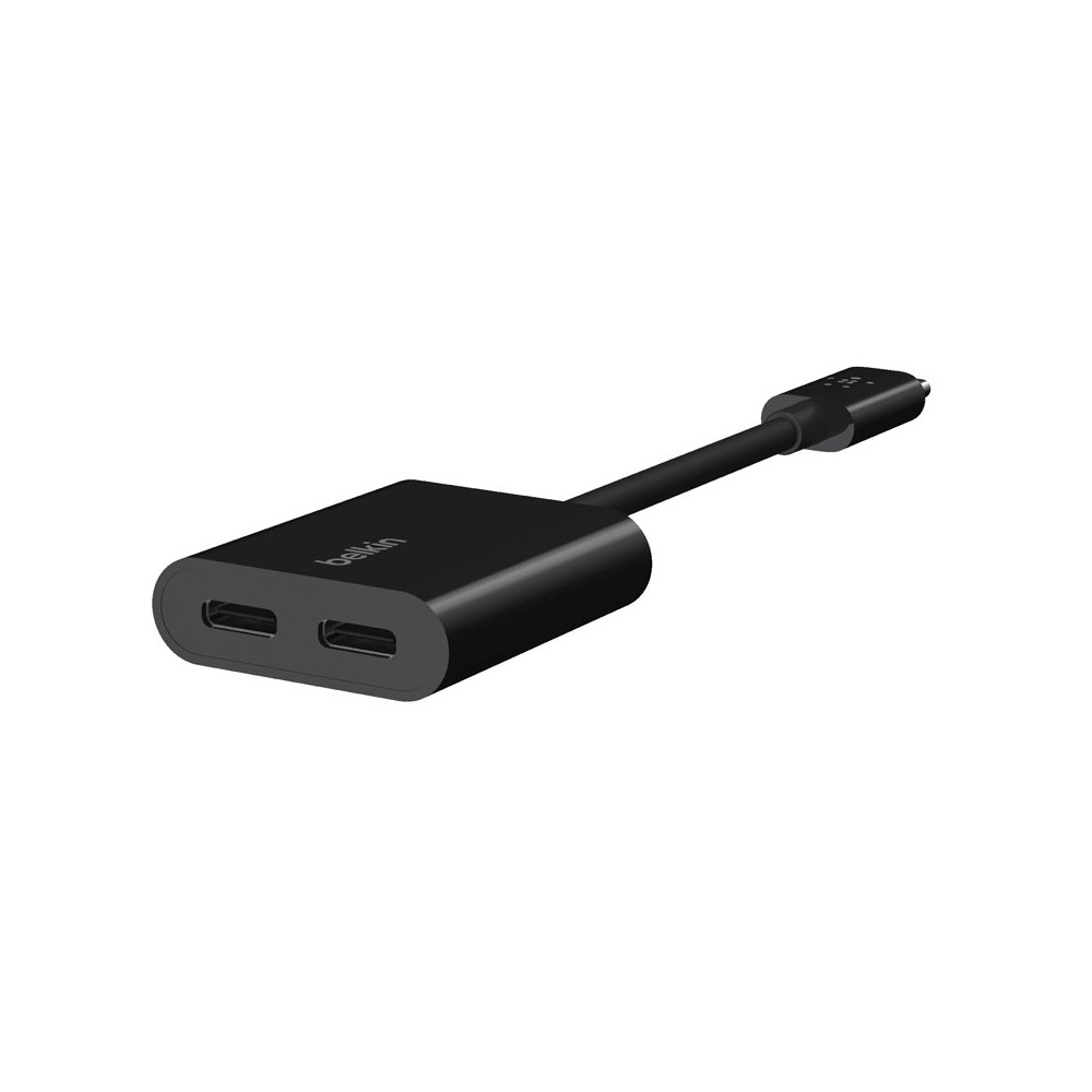 Belkin Adapter USB-C to USB-C Audio & Charge Rockstar Black (F7U081btBLK)