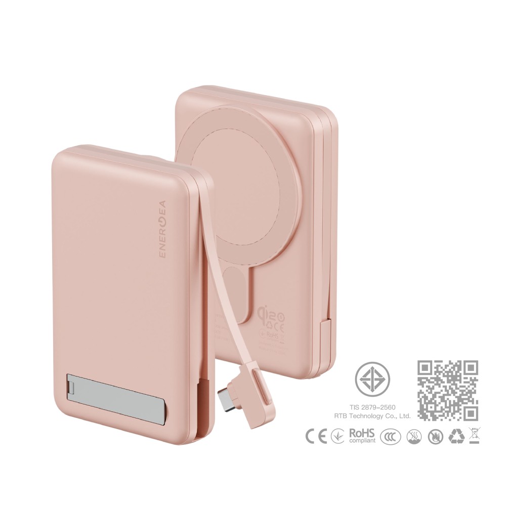 พาวเวอร์แบงค์ Energea 10000 mAh Magpac Pro Plus Pink (CCC)