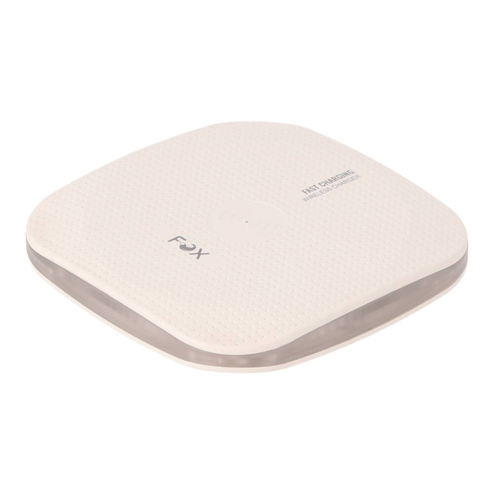 ที่ชาร์จไร้สาย FOX HaloPad 15W Wirelss Fast Charging White