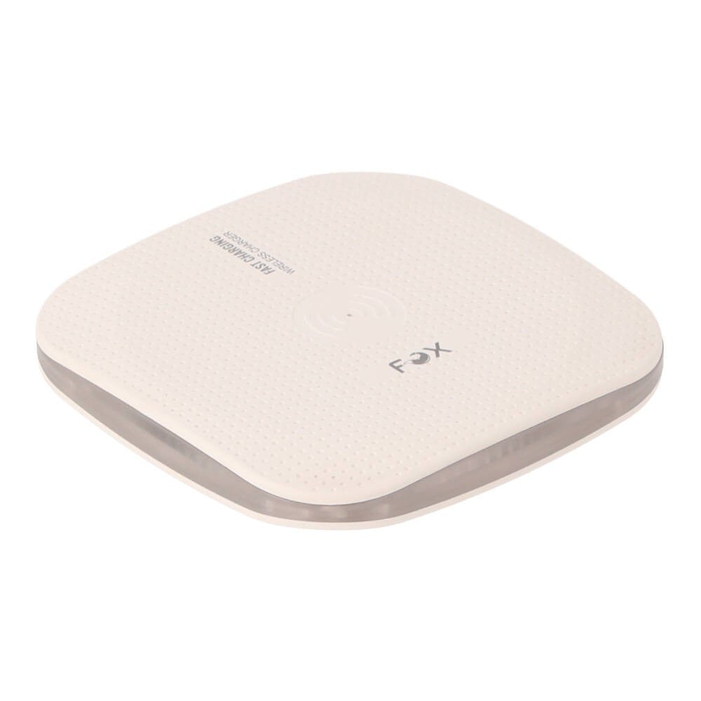 ที่ชาร์จไร้สาย FOX HaloPad 15W Wirelss Fast Charging White
