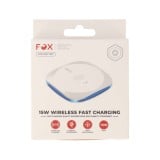 ที่ชาร์จไร้สาย FOX HaloPad 15W Wirelss Fast Charging White
