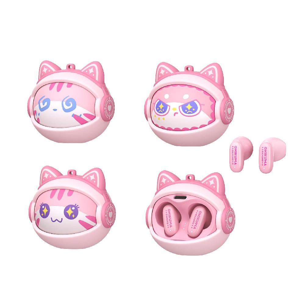 หูฟังเกมมิ่ง Onikuma TX603 TWS Pink