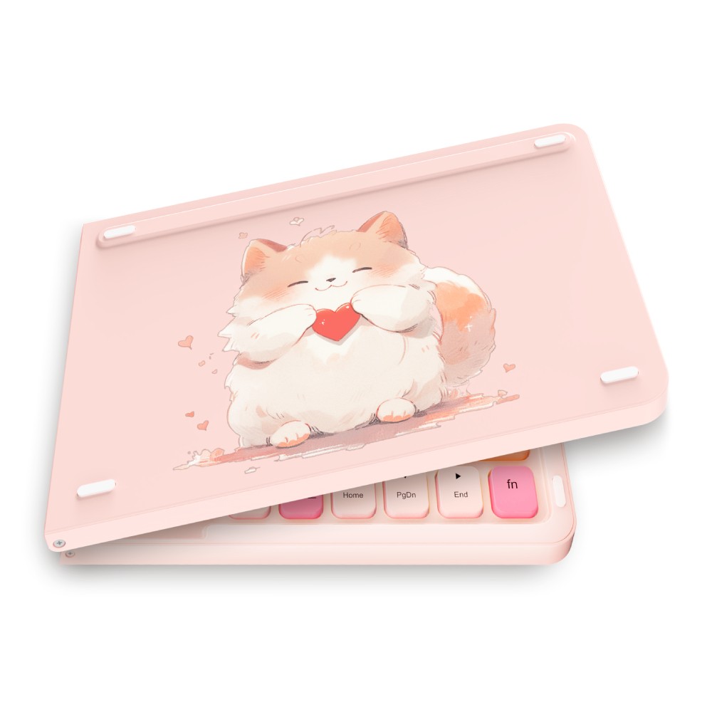 คีย์บอร์ดไร้สาย MOFii Z1 BT Folding Charging Pink