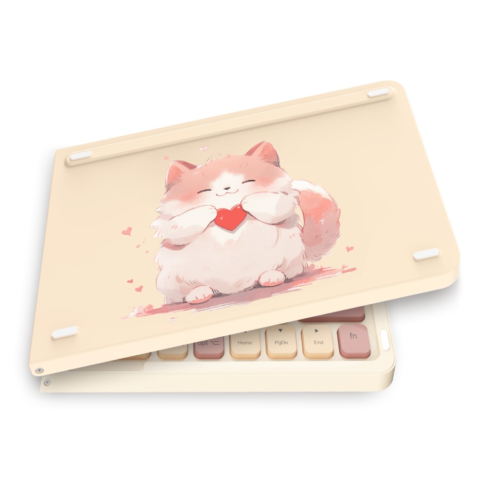 คีย์บอร์ดไร้สาย MOFii Z1 BT Folding Charging Milktea