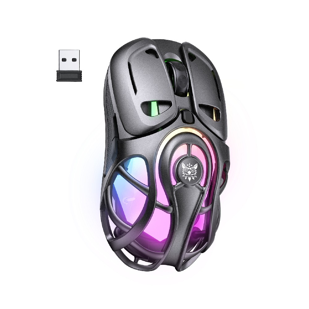 เมาส์เกมมิ่ง Onikuma DM02 Tri Mode Gray