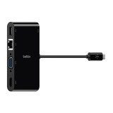 Belkin Port Hub USB-C 4 in 1 Multifunctional Converter Black (AVC004btBK)