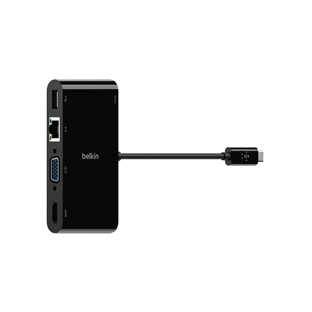 Belkin Port Hub USB-C 4 in 1 Multifunctional Converter Black (AVC004btBK)