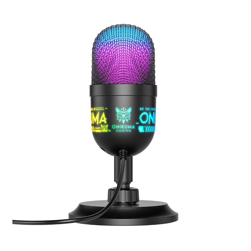 ไมโครโฟน Onikuma Microphone M930 USB Condenser RGB Black
