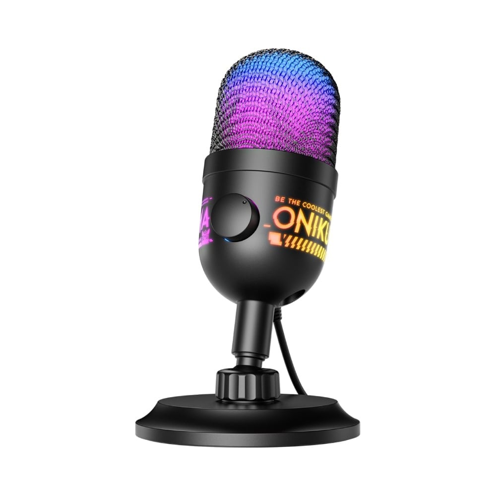 ไมโครโฟน Onikuma Microphone M930 USB Condenser RGB Black