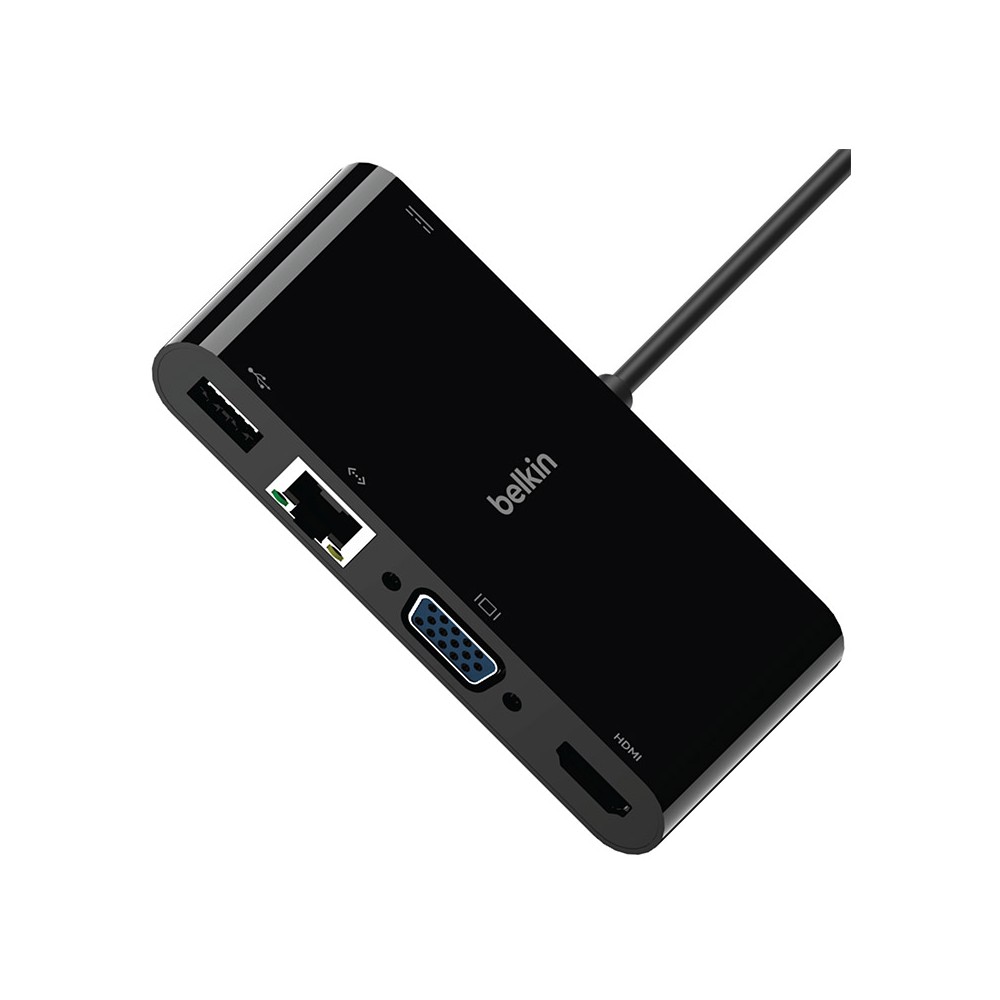 Belkin Port Hub USB-C 4 in 1 Multifunctional Converter Black (AVC004btBK)