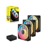 พัดลมคอม CORSAIR iCUE LINK LX120-R RGB 120mm PWM Reverse Fans Starter Kit (CO-9051050-WW)