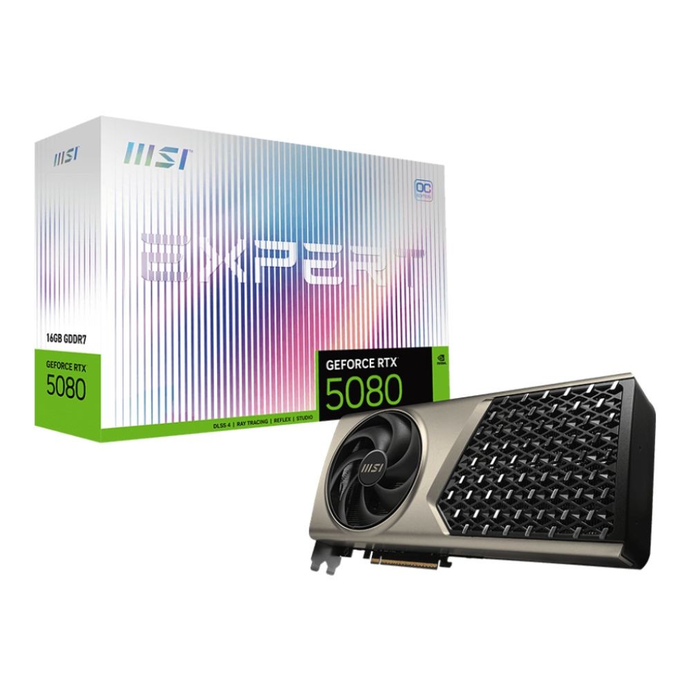 การ์ดจอ MSI GeForce RTX 5080 16G EXPERT OC GDDR7 256-bit