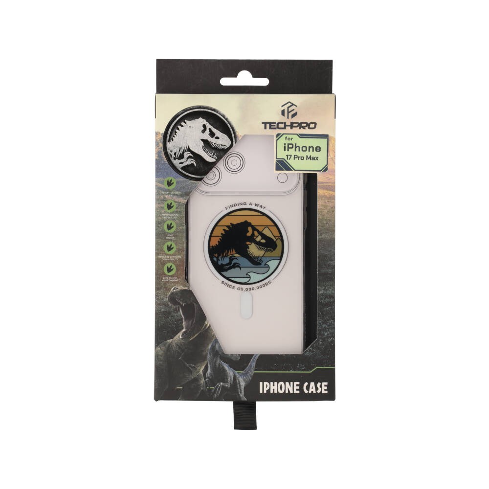Jurassic World x TECHPRO เคส iPhone 17 Pro Max JW FINDING A WAY