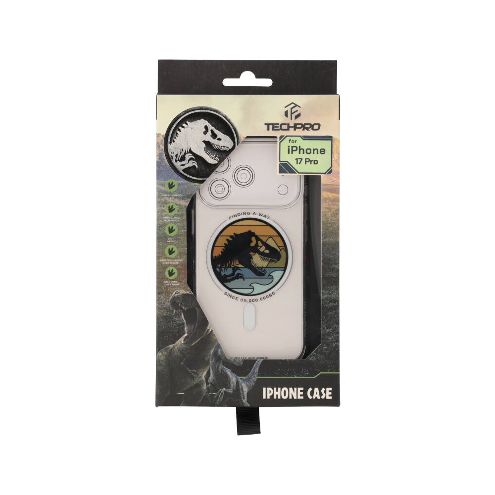 Jurassic World x TECHPRO เคส iPhone 17 Pro JW FINDING A WAY