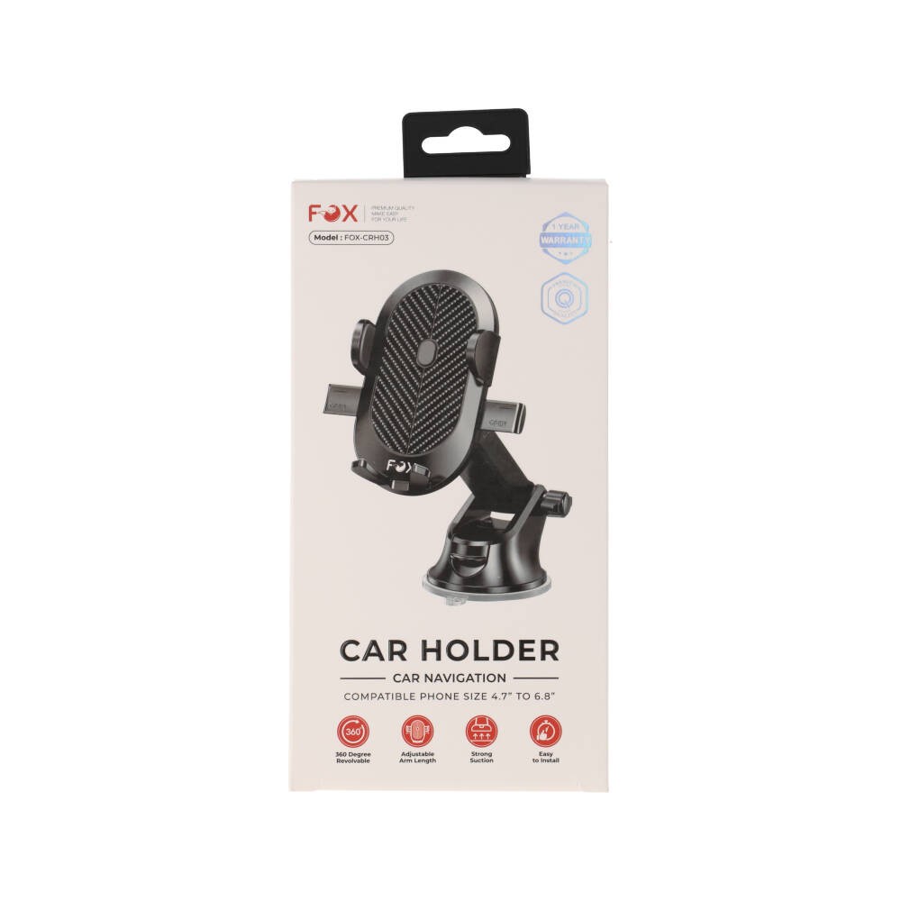 ที่วางโทรศัพท์ในรถ FOX Car Holder FOX-CRH03 Black