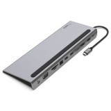 Card Reader 2 x USB Interfaces Charging HUB DAIZHAOYUE-US 3 in 1 Type-C to Type-C Support PD Profligate Charging Black