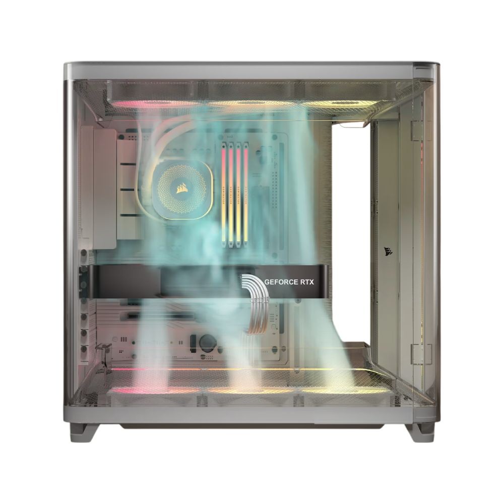 เคสคอมพิวเตอร์ CORSAIR AIR 5400 RS-R ARGB Triple Chamber Mid-Tower White (CC-9011319-WW)