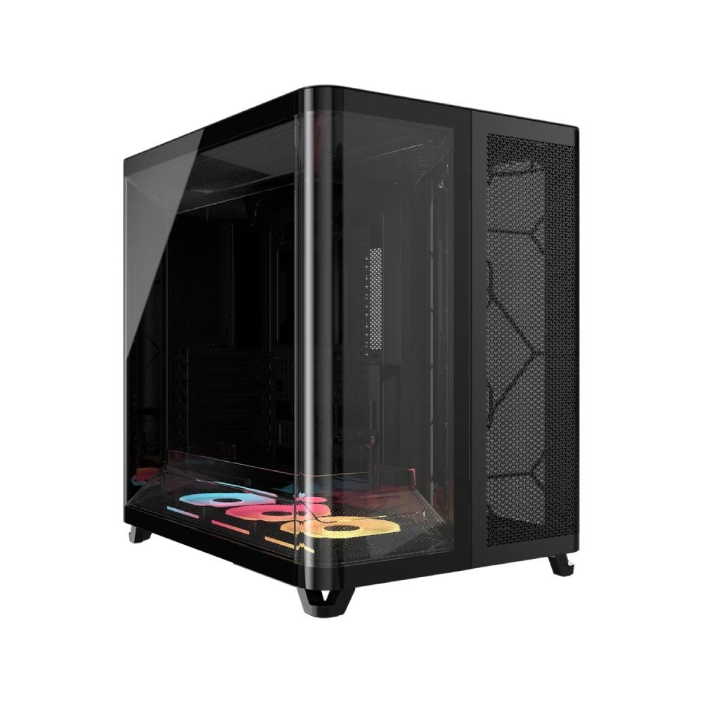 เคสคอมพิวเตอร์ CORSAIR AIR 5400 LX-R RGB iCUE LINK Triple Chamber Mid-Tower Black (CC-9011320-WW)