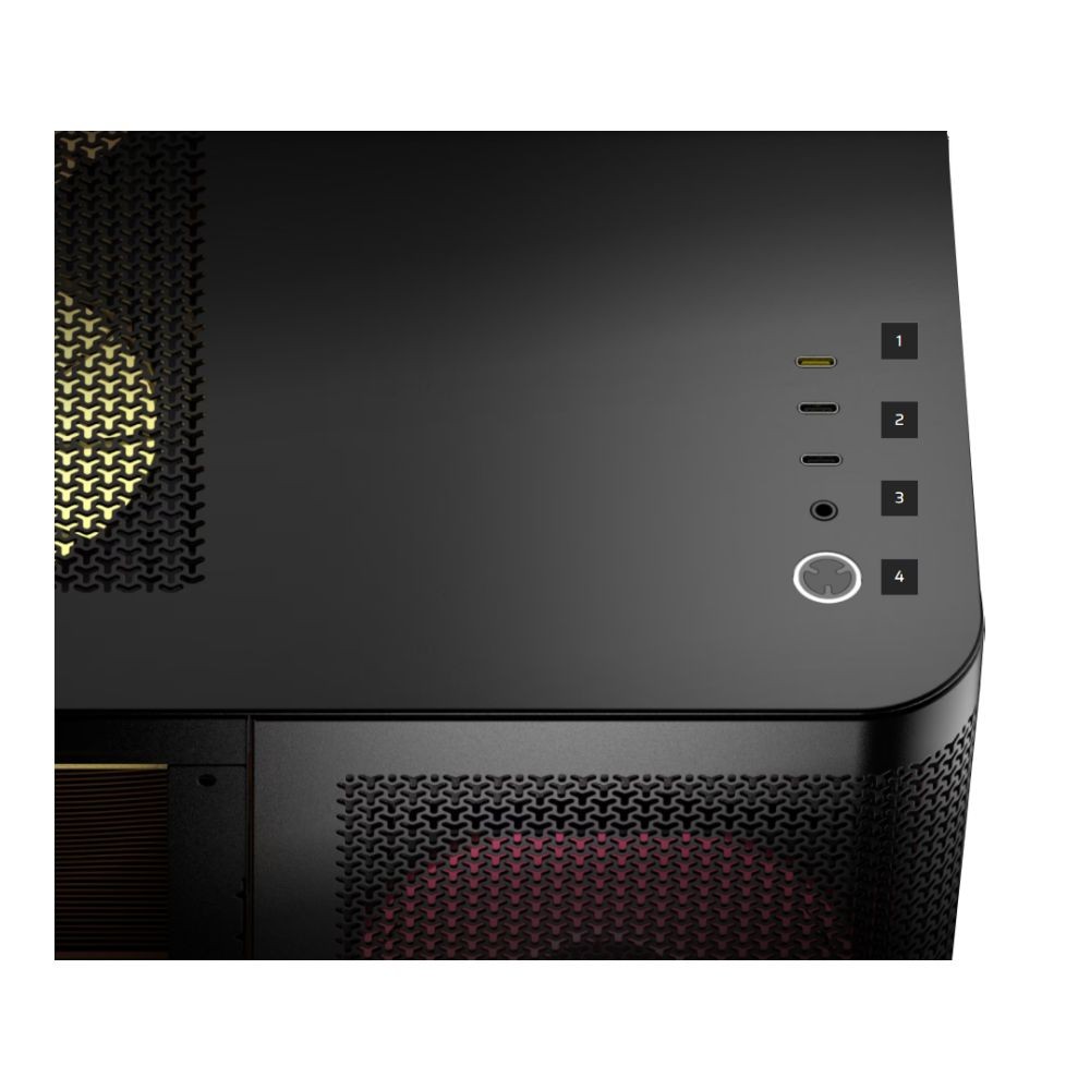 เคสคอมพิวเตอร์ CORSAIR AIR 5400 LX-R RGB iCUE LINK Triple Chamber Mid-Tower Black (CC-9011320-WW)