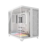 เคสคอมพิวเตอร์ CORSAIR AIR 5400 LX-R RGB iCUE LINK Triple Chamber Mid-Tower White (CC-9011321-WW)