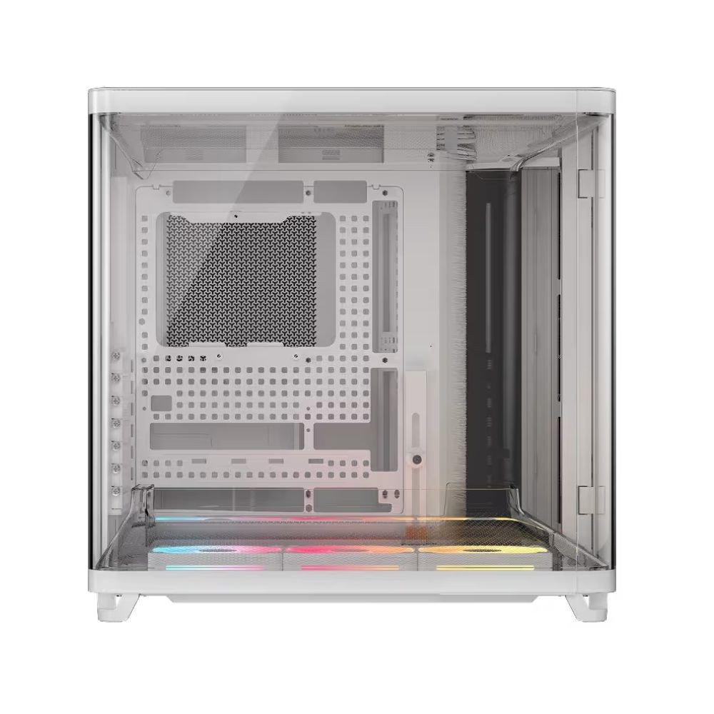 เคสคอมพิวเตอร์ CORSAIR AIR 5400 LX-R RGB iCUE LINK Triple Chamber Mid-Tower White (CC-9011321-WW)