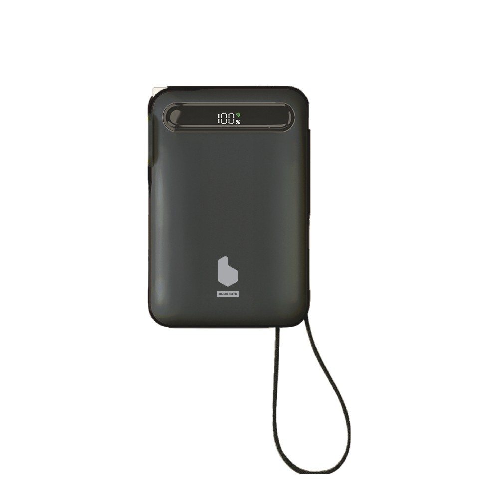 พาวเวอร์แบงค์ Blue Box 10000 mAh built-in Lightning/Type-C PD22.5W Black (EP-I109)(CCC)