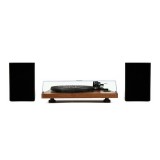เครื่องเล่นแผ่นเสียง GadHouse Turntable with Bookshelf Henry Hi-Fi Mahogany Wood