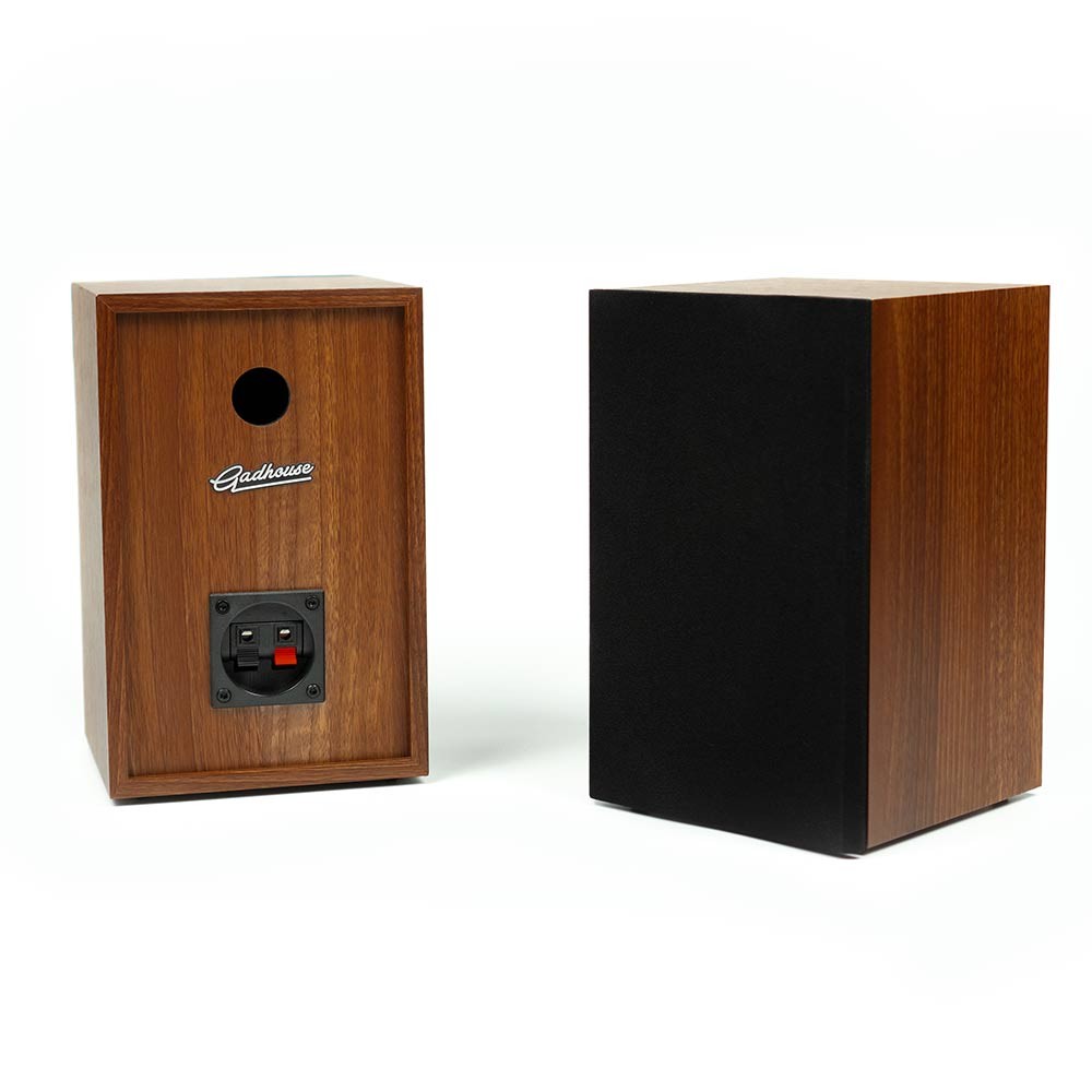 เครื่องเล่นแผ่นเสียง GadHouse Turntable with Bookshelf Henry Hi-Fi Mahogany Wood