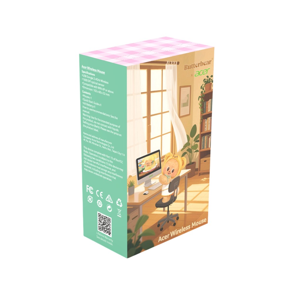 Acer x Butterbear เมาส์ไร้สาย Wireless Mouse Box Series (กล่องสุ่ม)