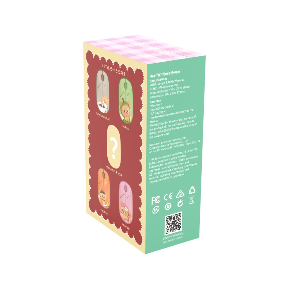 Acer x Butterbear เมาส์ไร้สาย Wireless Mouse Box Series (กล่องสุ่ม)