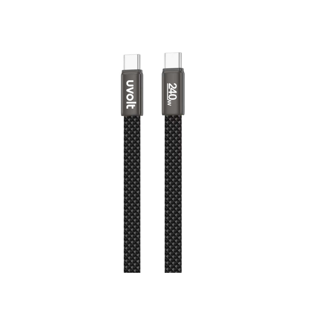 สายชาร์จ UVOLT USB-C to USB-C DATA 240W 1.5M Black (UVCC-02BK)